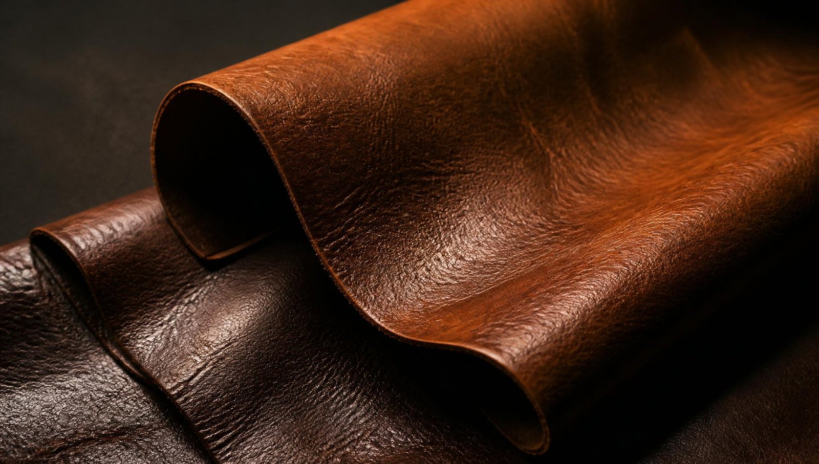 Premium full-grain cowhide leather — Velano Hides atelier